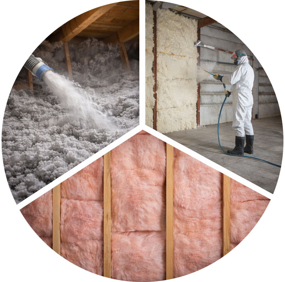 Spray Foam, Batt, and Blown In Insulation Installation in Sterling Heights, MI